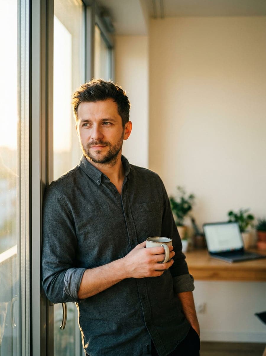 Mężczyzna po 30, doświadczony pracownik szukający lepszej oferty